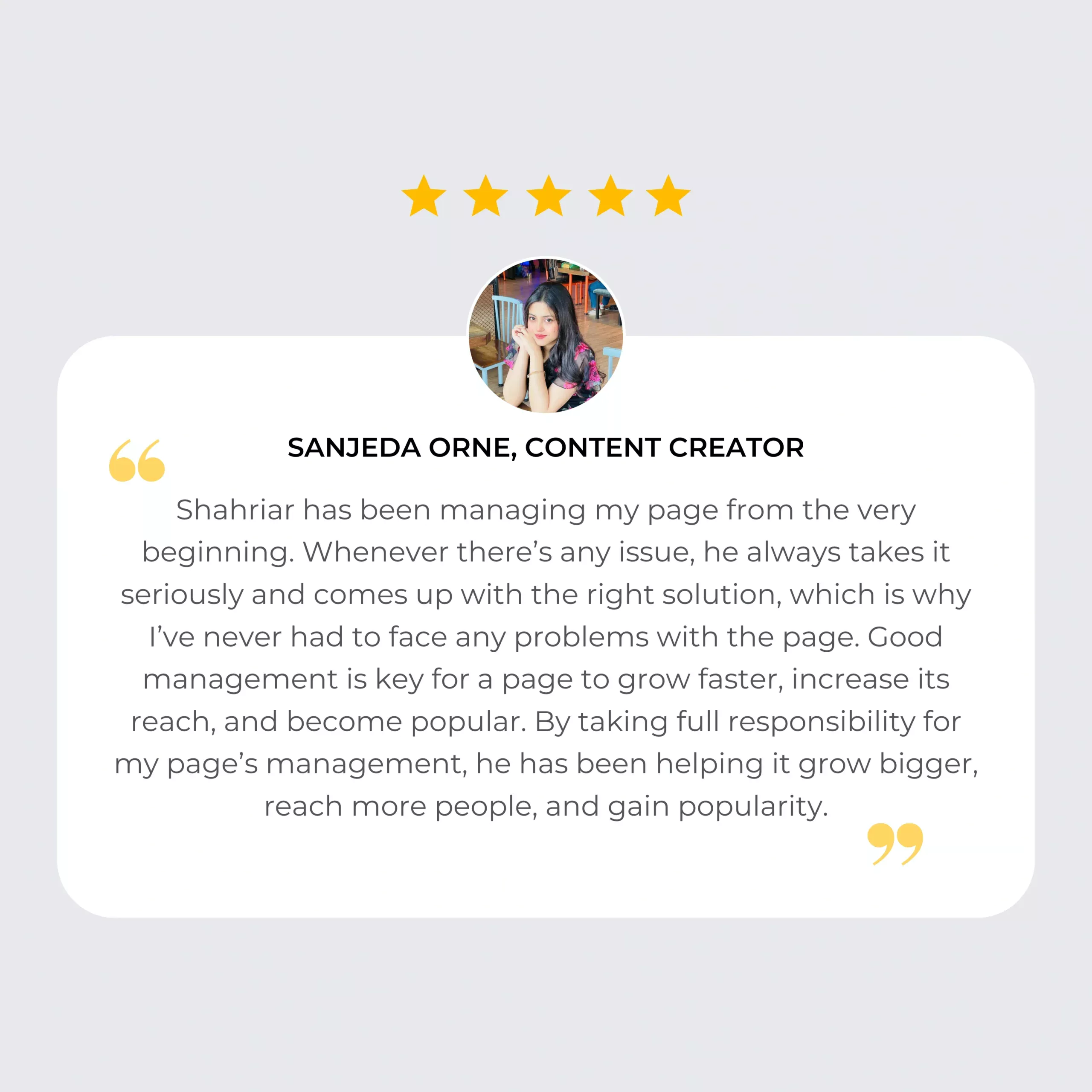 Sanjeda Orne review